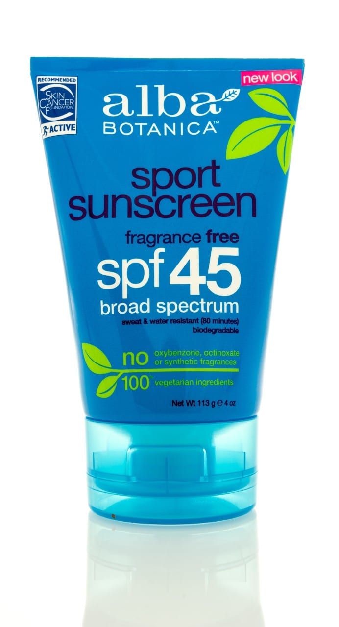 body lotion and sunscreen