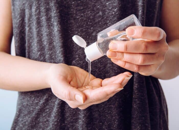hand sanitizer benzene