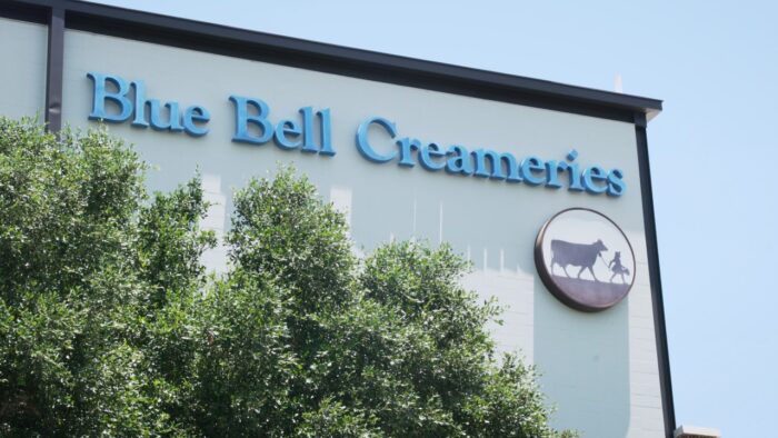 Blue Bell Creameries factory sign