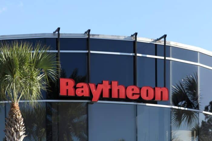 Raytheon Facility sign In Orlando, Florida
