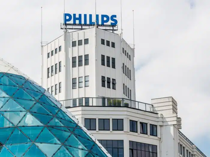 Day view of the old Philips factory building,CPAP, recall
