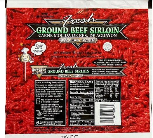 Ground beef sirloin