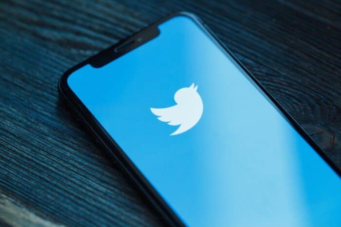 Twitter application icon on Apple iPhone X