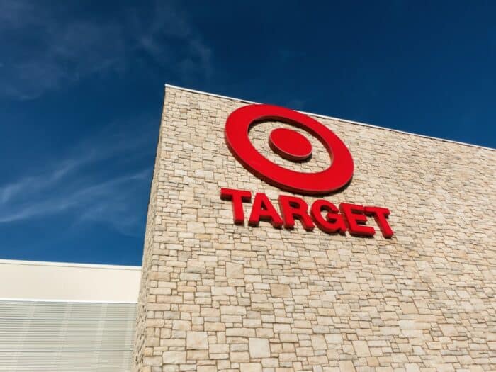 xterior view of a Target retail store.
