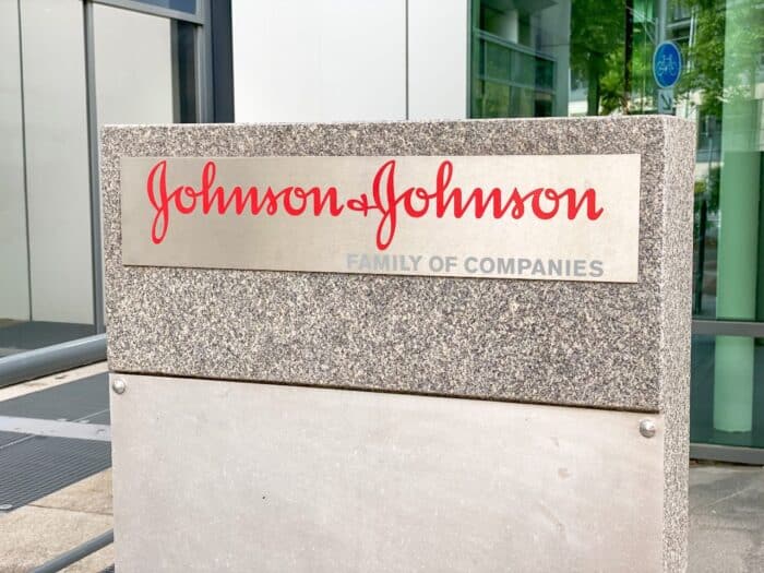 Johnson and Johnson sign