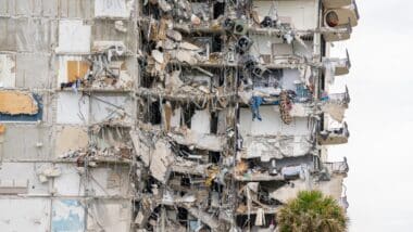 aftermath of the Champlain Towers collapse