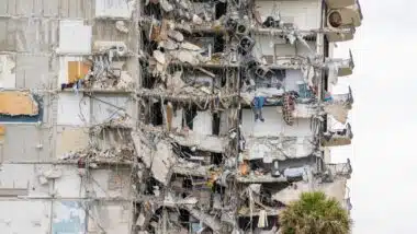 aftermath of the Champlain Towers collapse