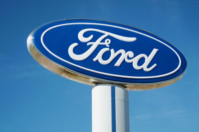 Ford Dealership Sign on Woodward