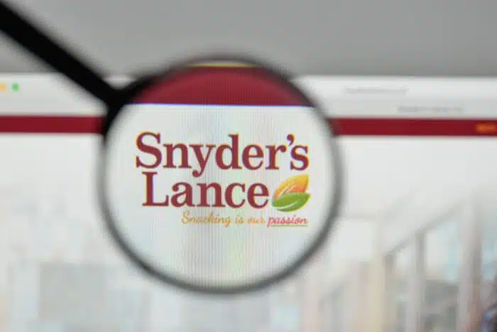 Snyder's Lance logo on the website homepage.