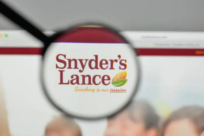 Snyder's Lance logo on the website homepage.