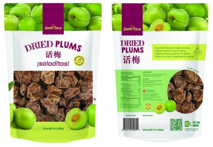 Dried Plums recalled.