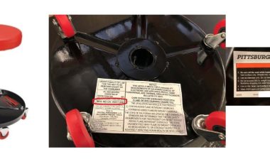 Recalled stool from Harbor Freight