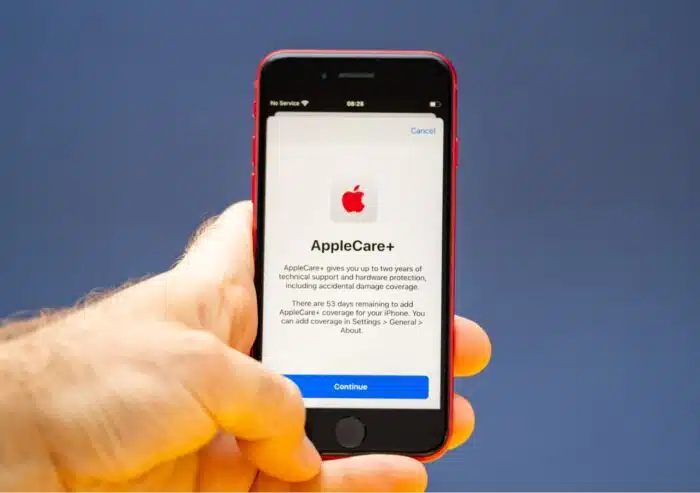 AppleCare Plus on new budget iPhone SE by Apple Computers touch ID, Single-lens rear camera and iPhone 8 design with internals from 11 Pro version - apple replacement device