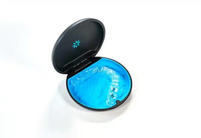Align Technology invisalign aligners in a case.