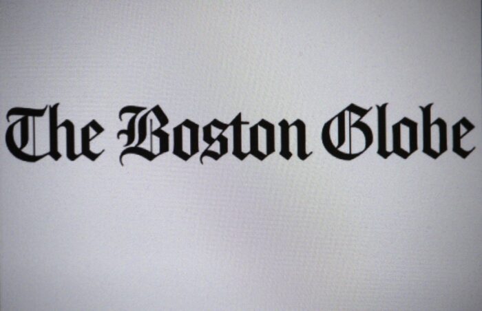 BERLIN: the logo of the brand "The Boston Globe", Berlin.