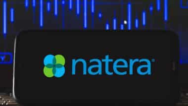 In this photo illustration a Natera logo seen displayed on a smartphone
