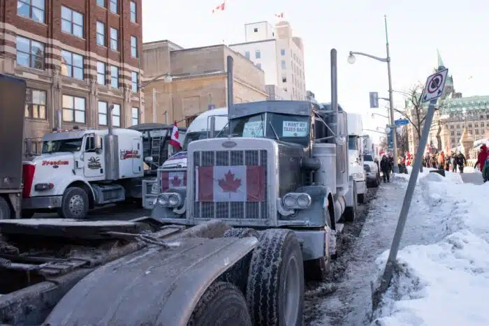 Trucks and other vehicles from all over the country converging in the nation’s capital to join "Freedom Convoy"