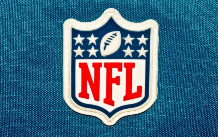 NFL logo printed on textile equipment