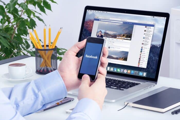 Facebook app on the Apple iPhone