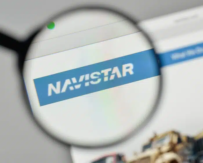 Navistar International logo on the website homepage.