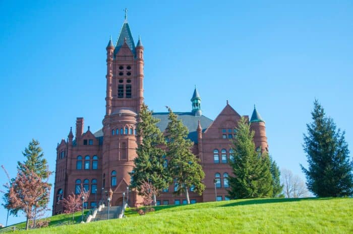 John Crouse memorial College in Syracuse University