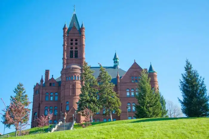 John Crouse memorial College in Syracuse University