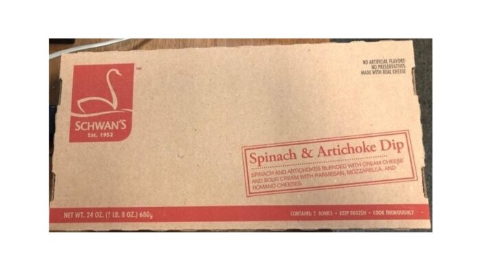 Schwann's Spinach & artichoke dip
