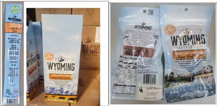 Recalled Wyoming beef sticks