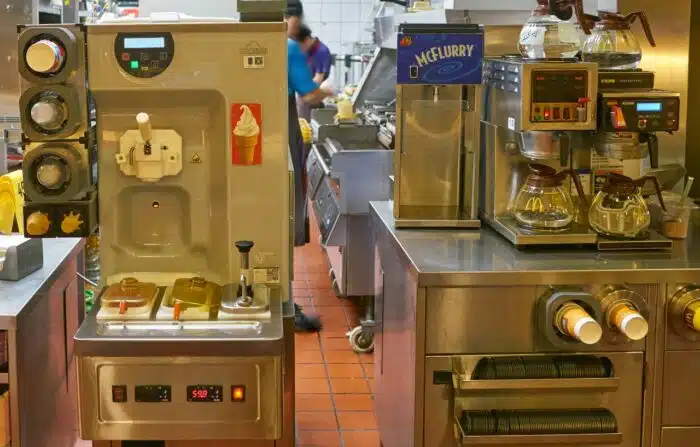 interior shot of McDonald's restaurant