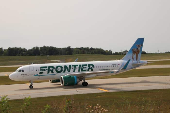 Airbus A320neo operating as Frontier Airlines