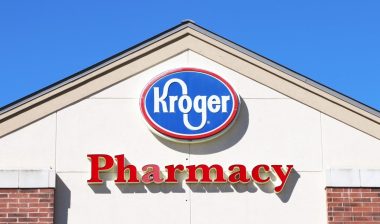 Sign for a Kroger supermarket pharmacy.
