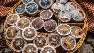 A variety of the popular Keurig K Cups.