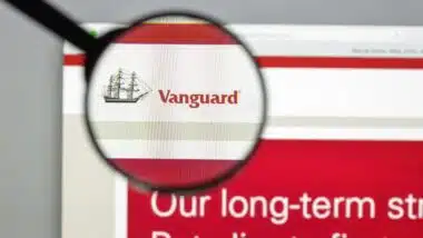 Vanguard website homepage.