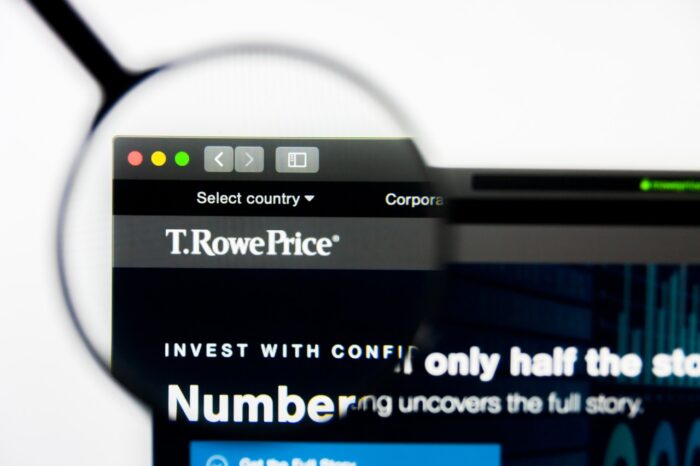 Illustrative Editorial of T Rowe Price website homepage.