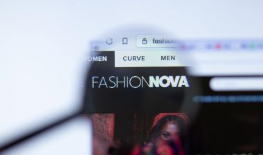 FashionNova fashionnova.com company website with logo close up