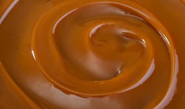 Close up of melted caramel