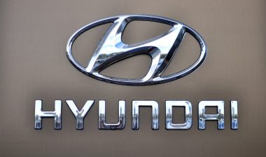 Logotype of Hyundai corporation.