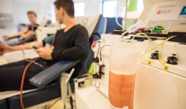 Blood plasma donation.