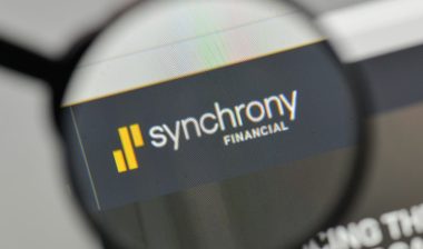 Synchrony Financial logo on the website homepage.