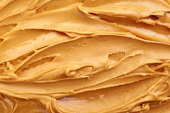 Photo of peanut butter spread filling entire frame.