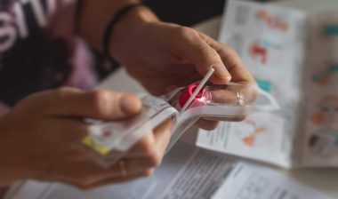 Photo of at home coronavirus test.