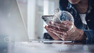 Global internet network connection technology, IoT, Internet of Things concept.