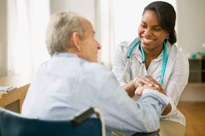 Home care working checking on patient - DSHS lawsuit, IP wage settlement, individual provider washington state pay