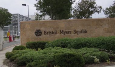 Entrance to the Bristol-Myers Squibb site in England.