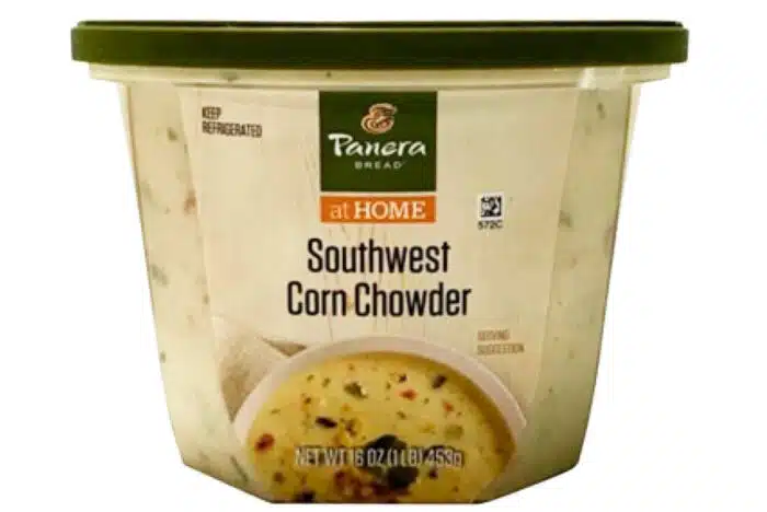 Product photo of recalled Panera at Home Southwest Corn Chowder.