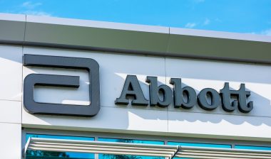 Abbot logo and sign at the company office in Silicon Valley.