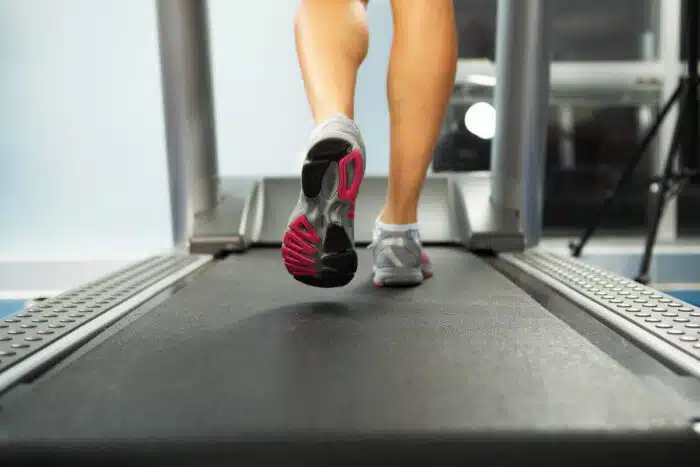 Image of female foot running on treadmill - nautilus recall