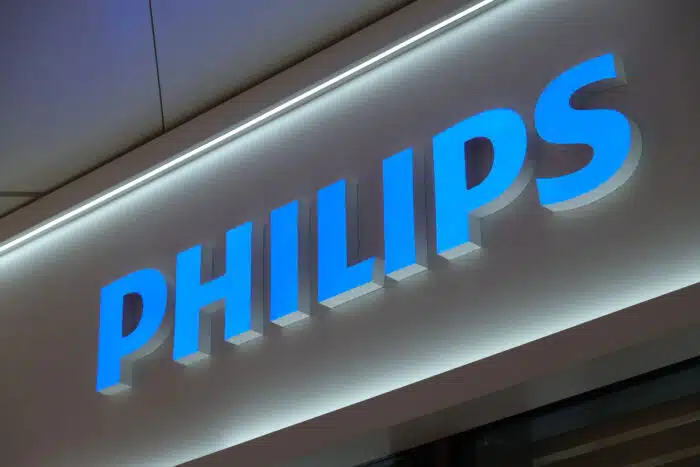 A Philips sign is seen, representing the CPAP class action