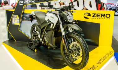 Zero motorcycle on display