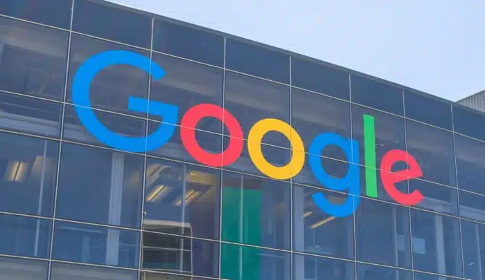 Google sign on one of the Google buildings - google photos privacy,  google photos face recognition, lawsuit